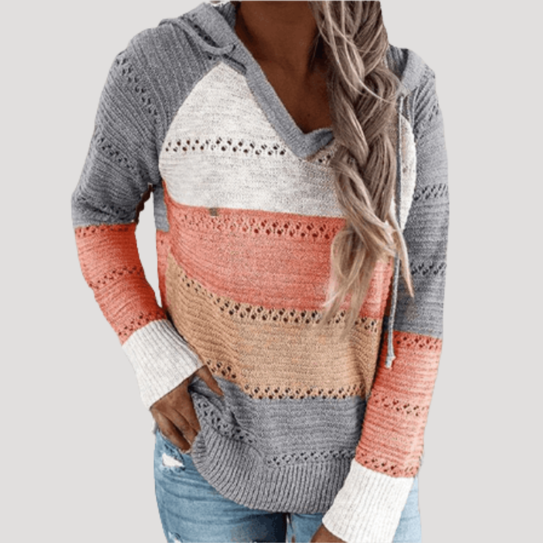 Pull Femme Rayé Col V