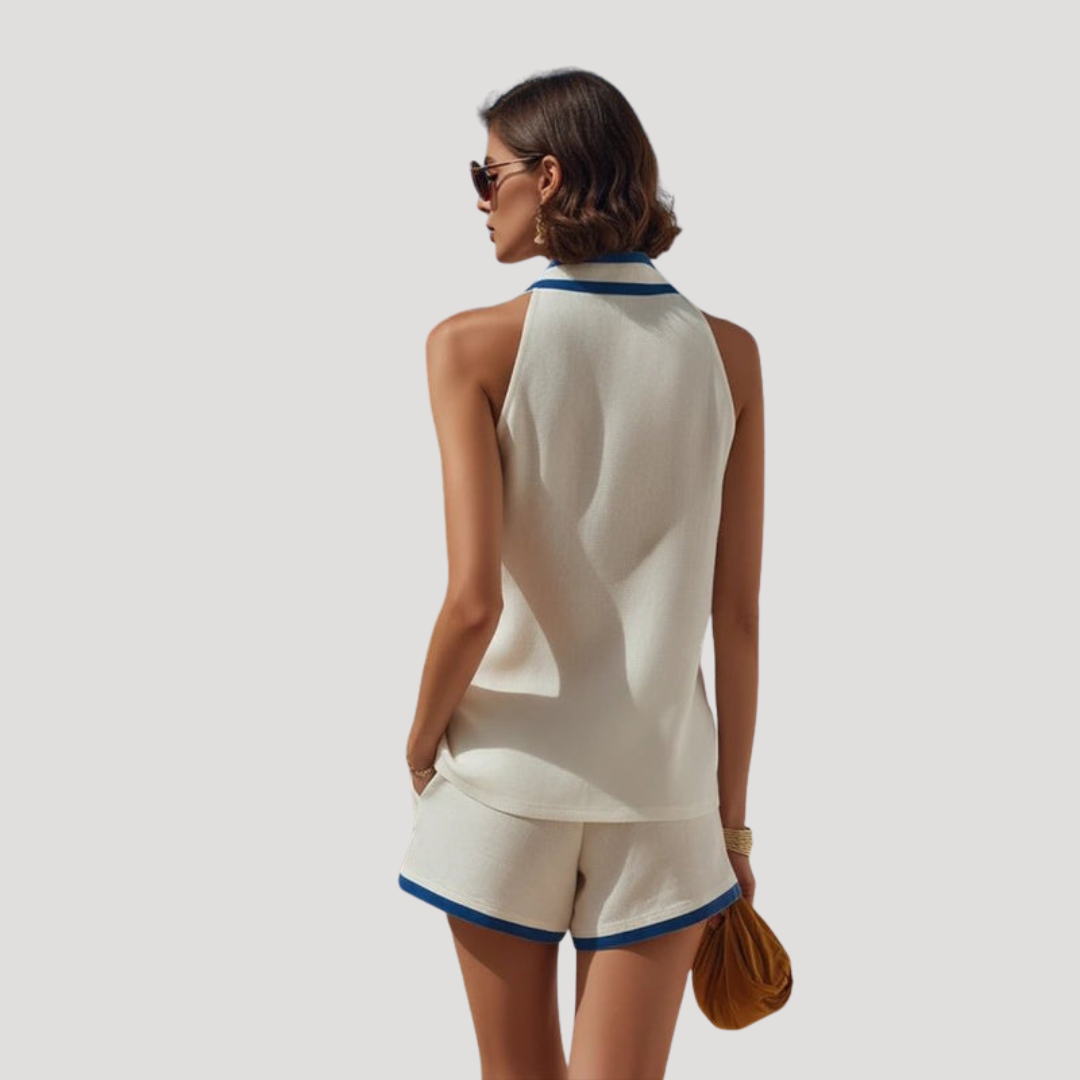 Ensemble Vacances Femme Haut Sans Manches et Short