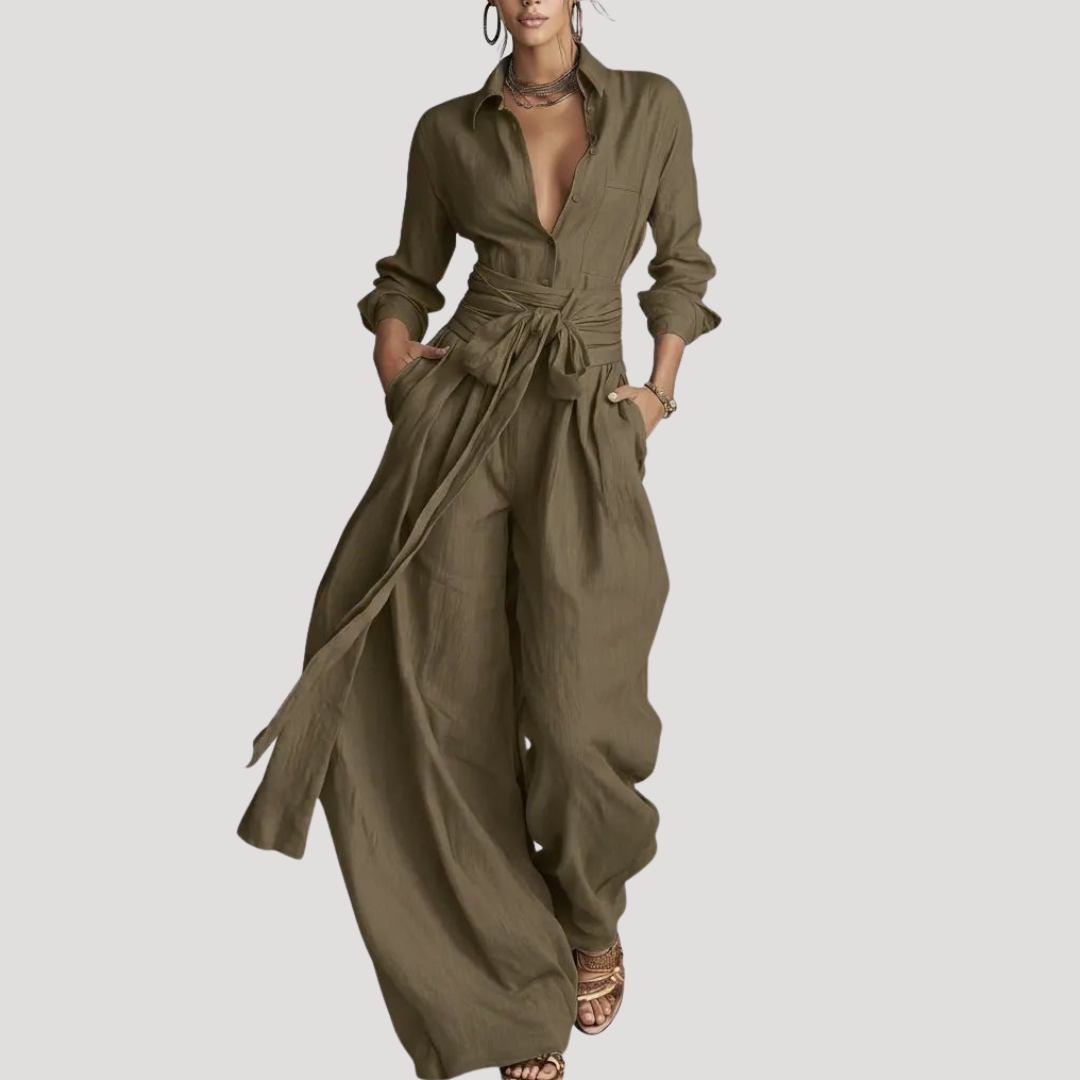 Ensemble Femme Chemise et Pantalon Large