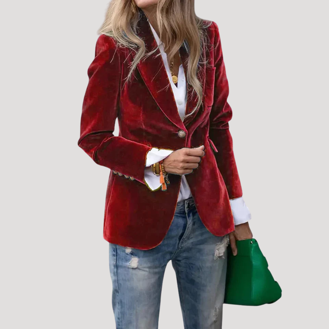 Veste de Costume Femme Chic Coupe Ajustée