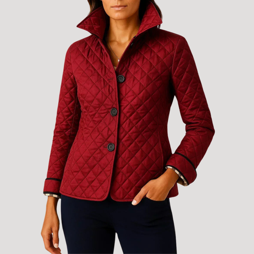 Veste Femme Cintrée Matelassée Boutonnée