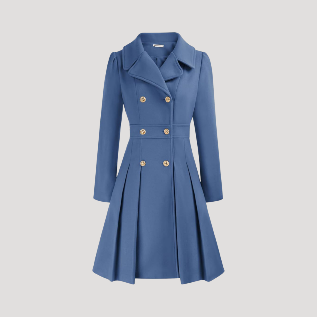 Manteau Croisé Femme Double Boutonnage Élégant
