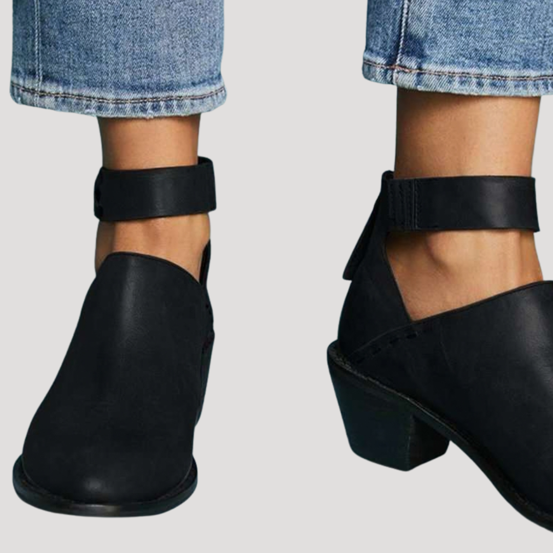 Bottines Femme Ajourées à Talon Bloc