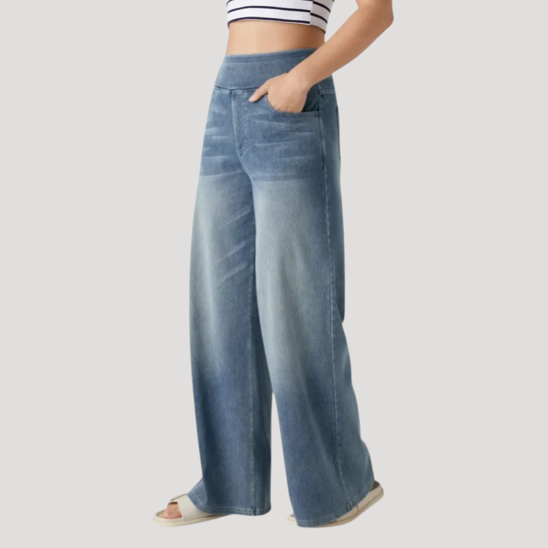 Jean Femme Coupe Large Élégante