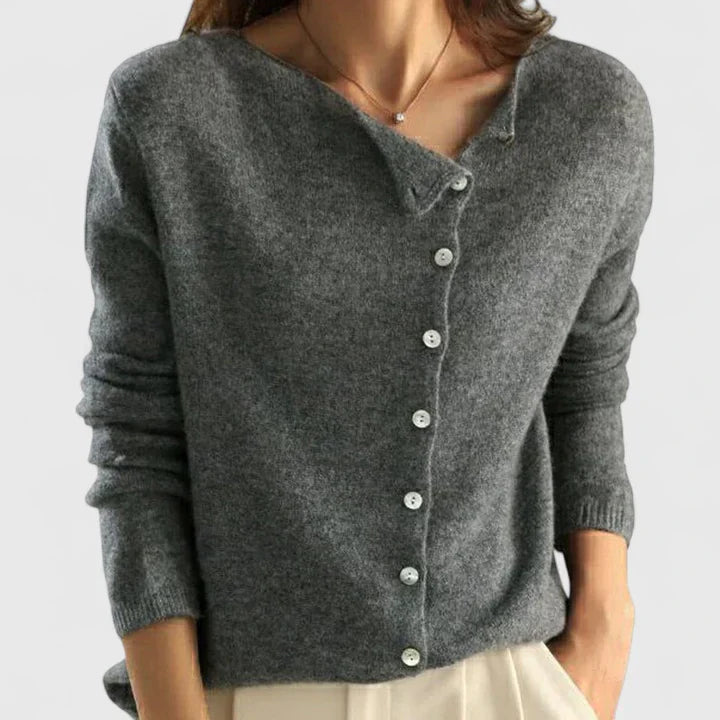 Gilet Femme Boutonné Décontracté Manches Longues