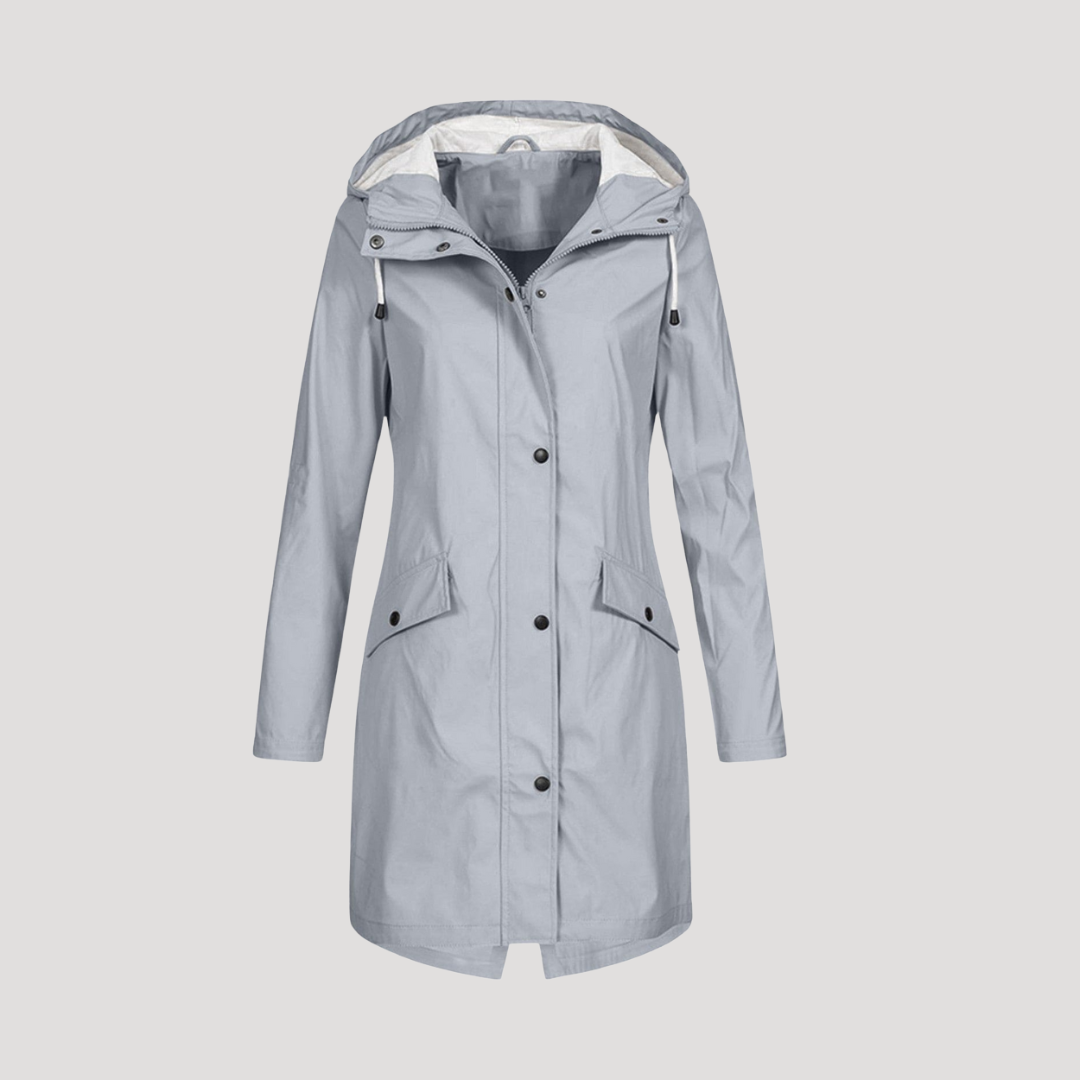 Manteau Femme Décontracté à Capuche et Poches