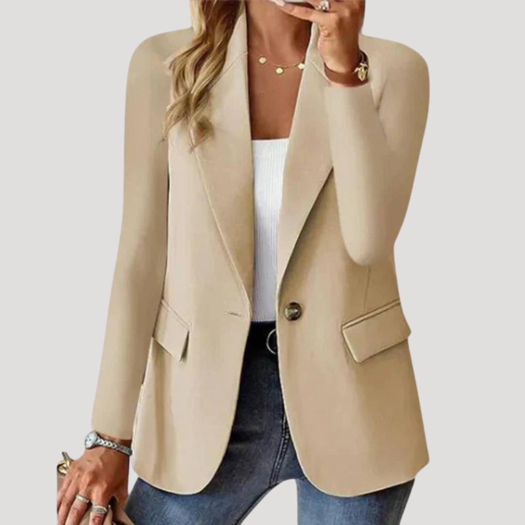 Veste de Costume Femme Chic Manches Longues
