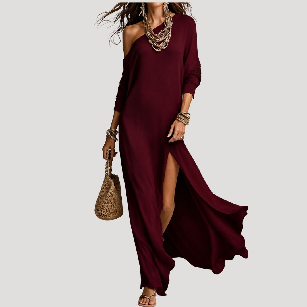 Robe Longue Une Épaule Femme
