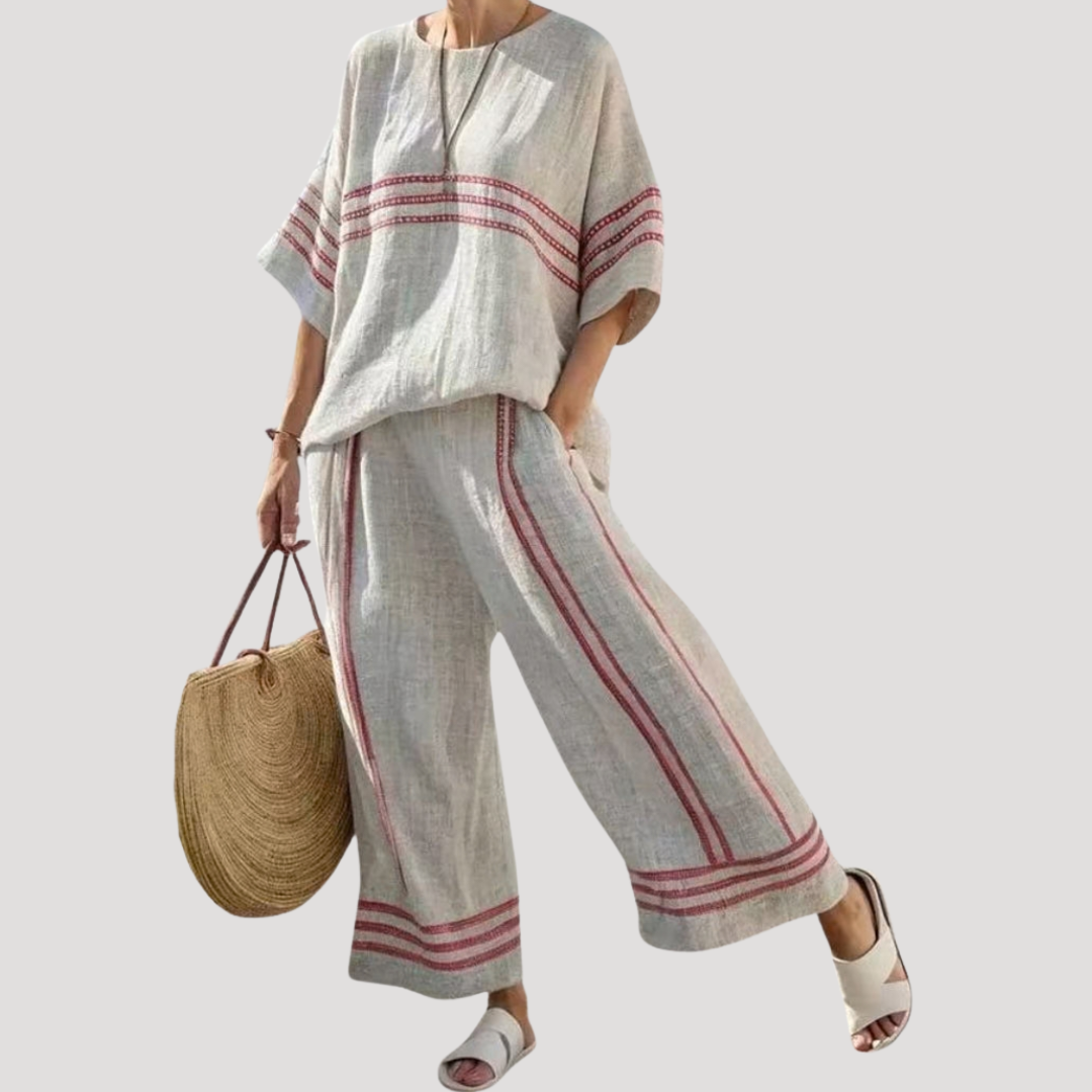 Ensemble Femme Été Décontracté Pantalon Large