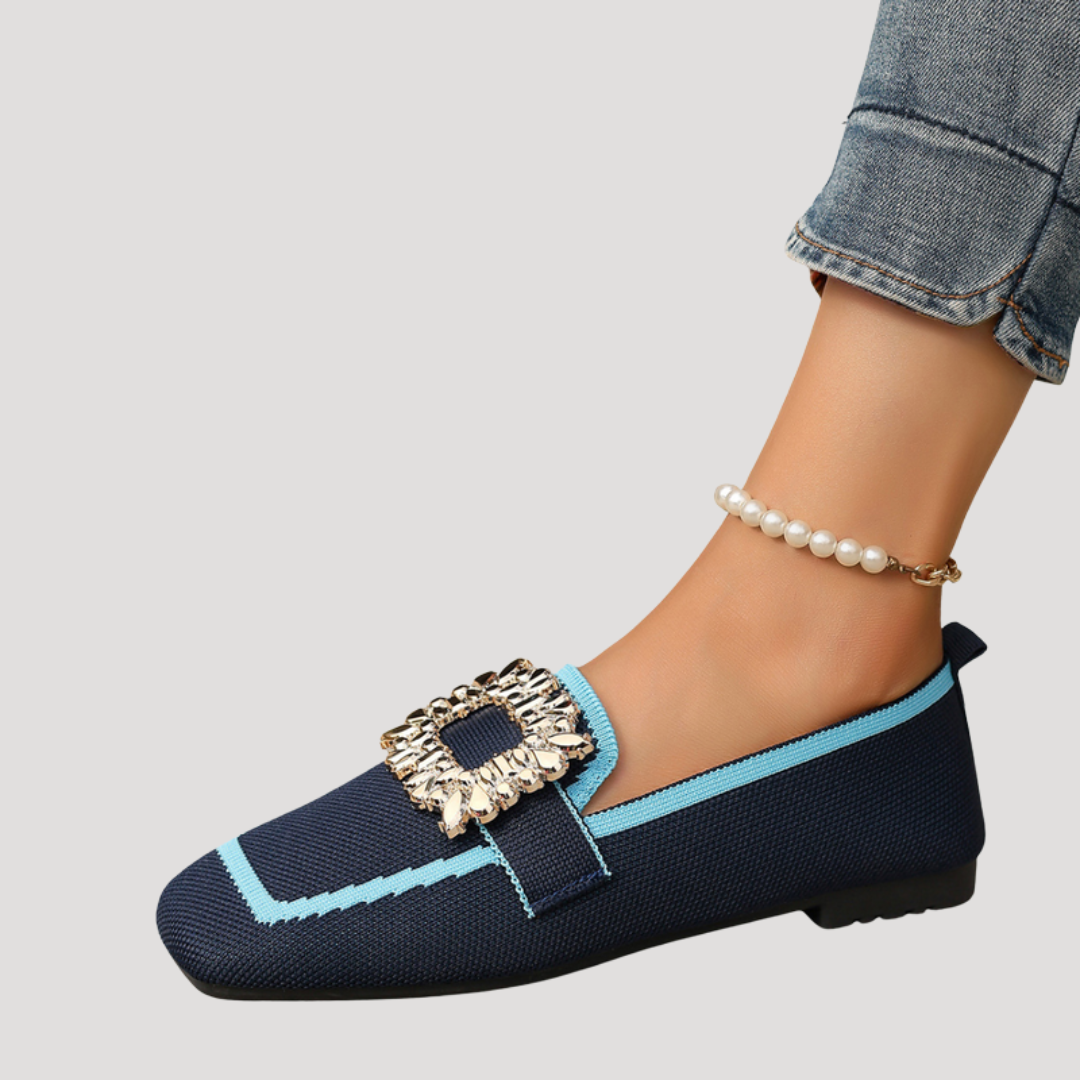Ballerines élégantes femme à boucle bijou