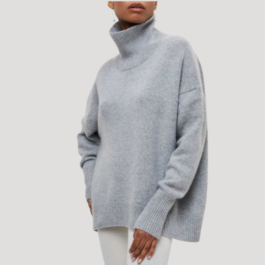 Pull Oversize Femme Col Montant