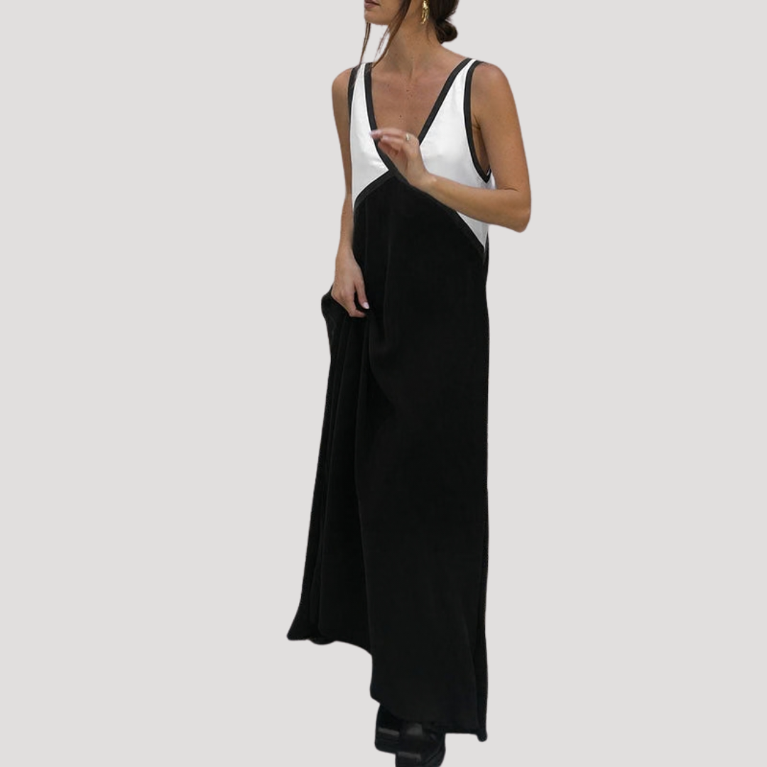 Robe longue fluide ample élégante