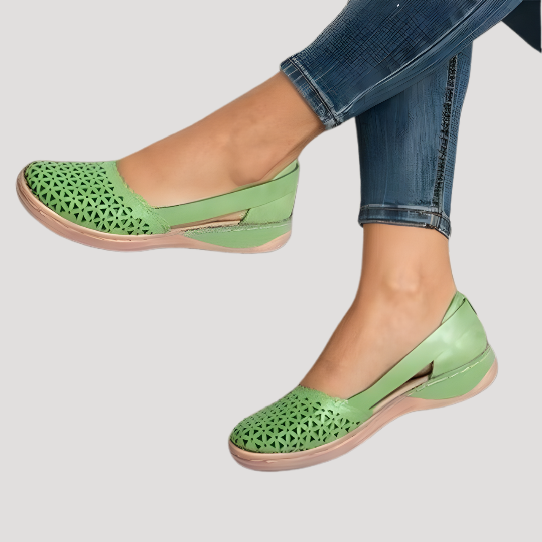 Chaussures femme confort ajourées et respirantes été