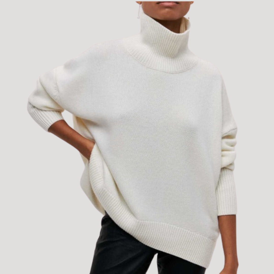 Pull Oversize Femme Col Montant