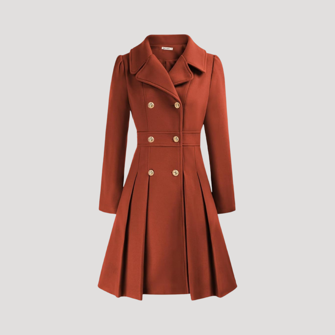 Manteau Croisé Femme Double Boutonnage Élégant