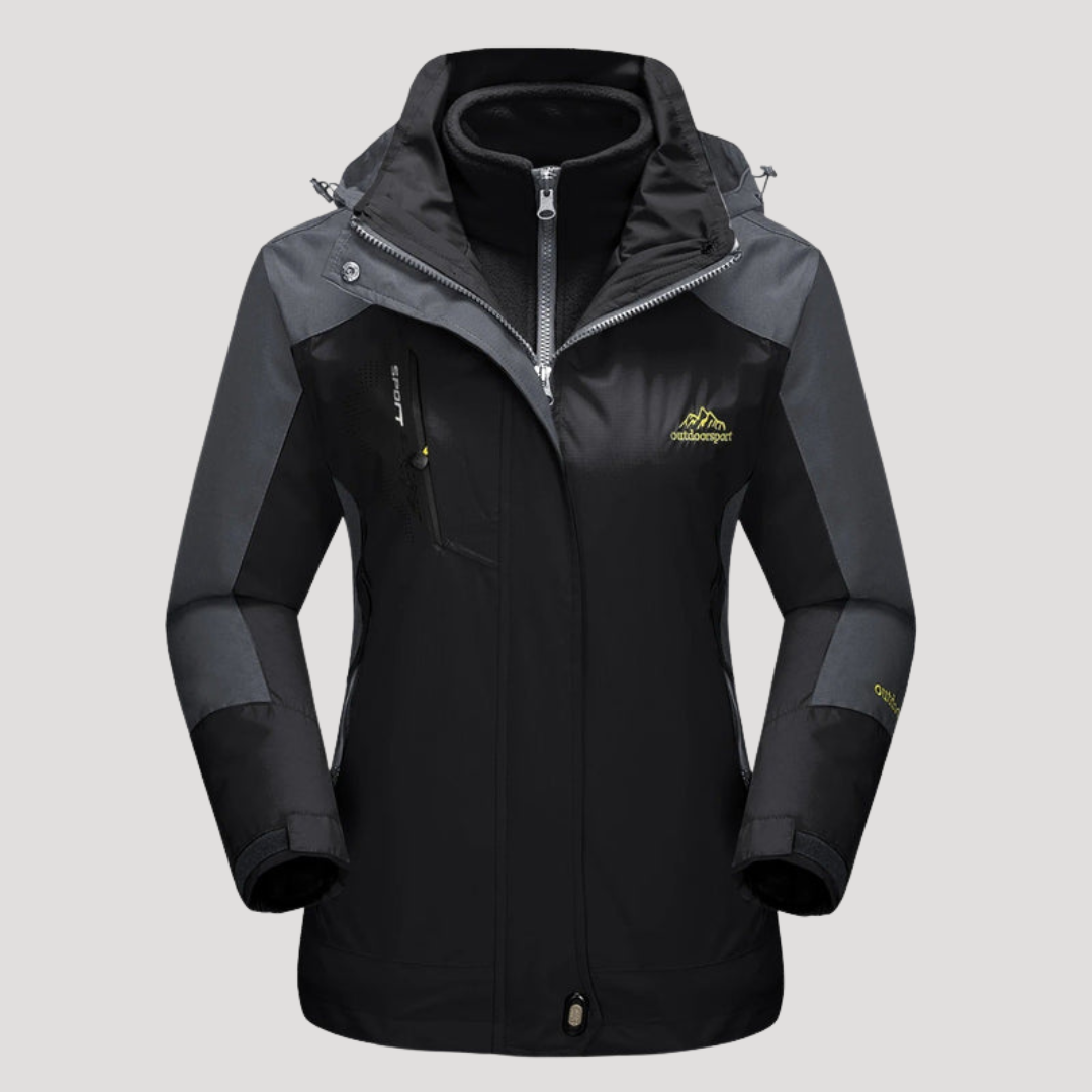 Veste Outdoor Femme à Capuche Zippée