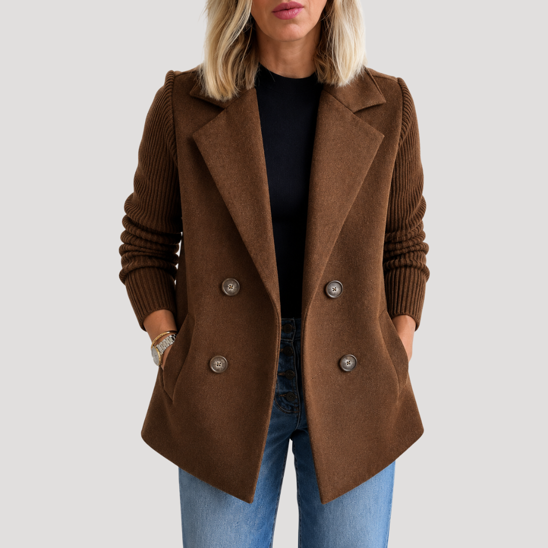Blazer Croisé Femme Double Boutonnage Chic