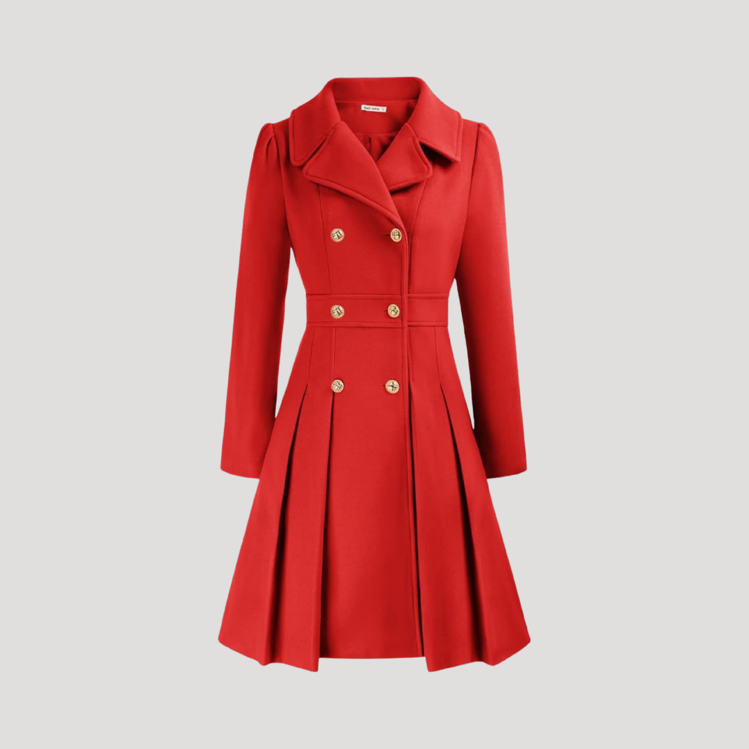 Manteau Croisé Femme Double Boutonnage Élégant