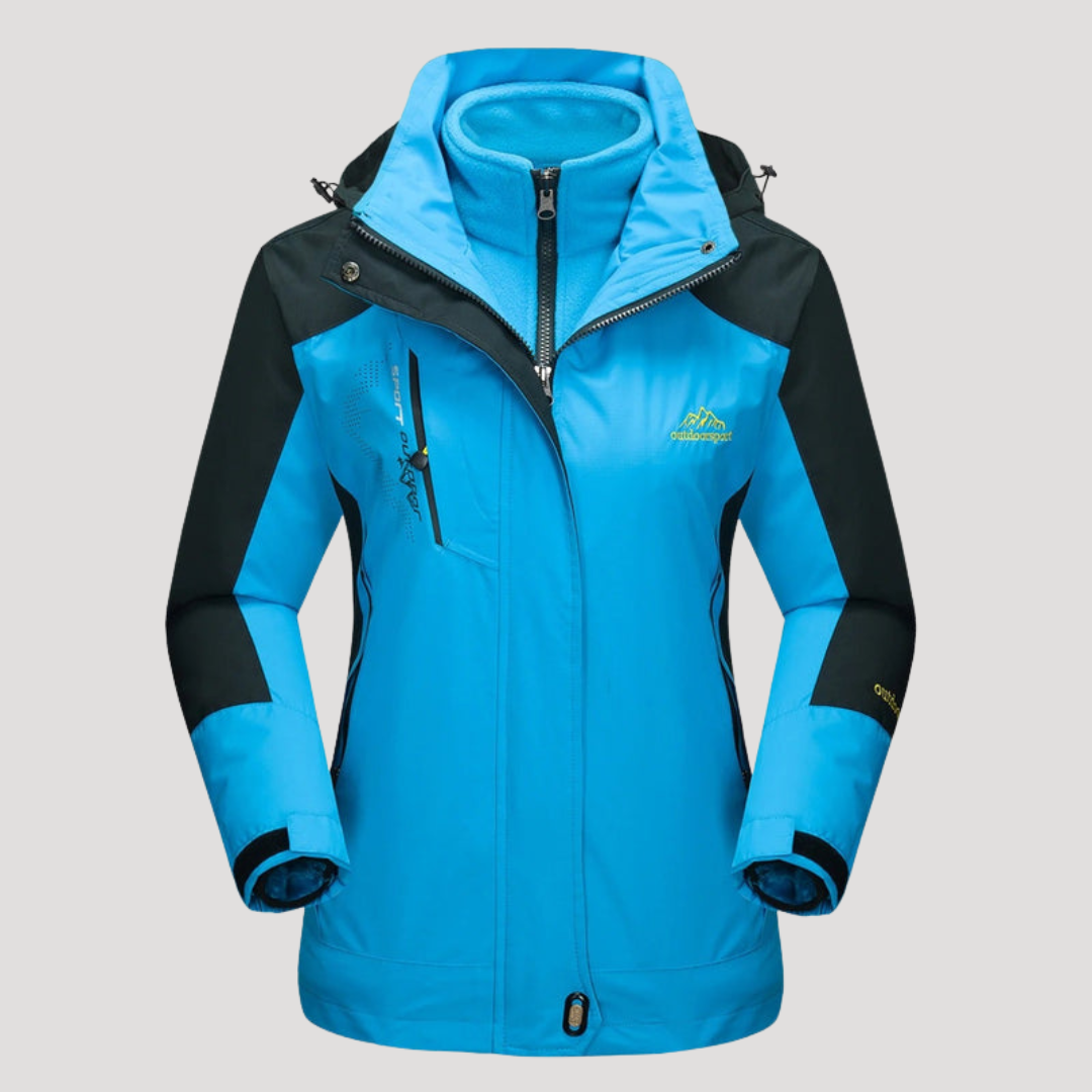 Veste Outdoor Femme à Capuche Zippée