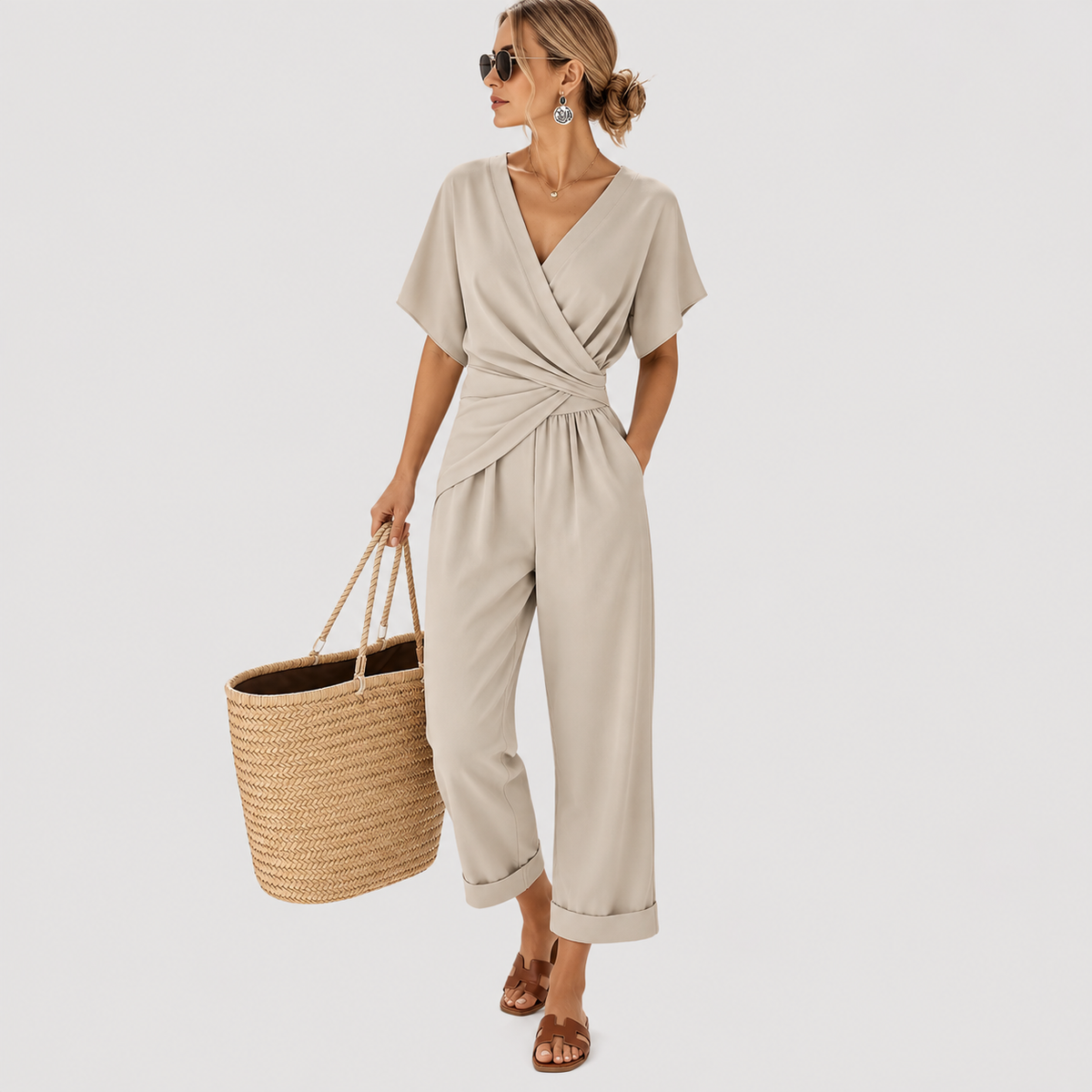 Combinaison Femme Chic Cache Cœur