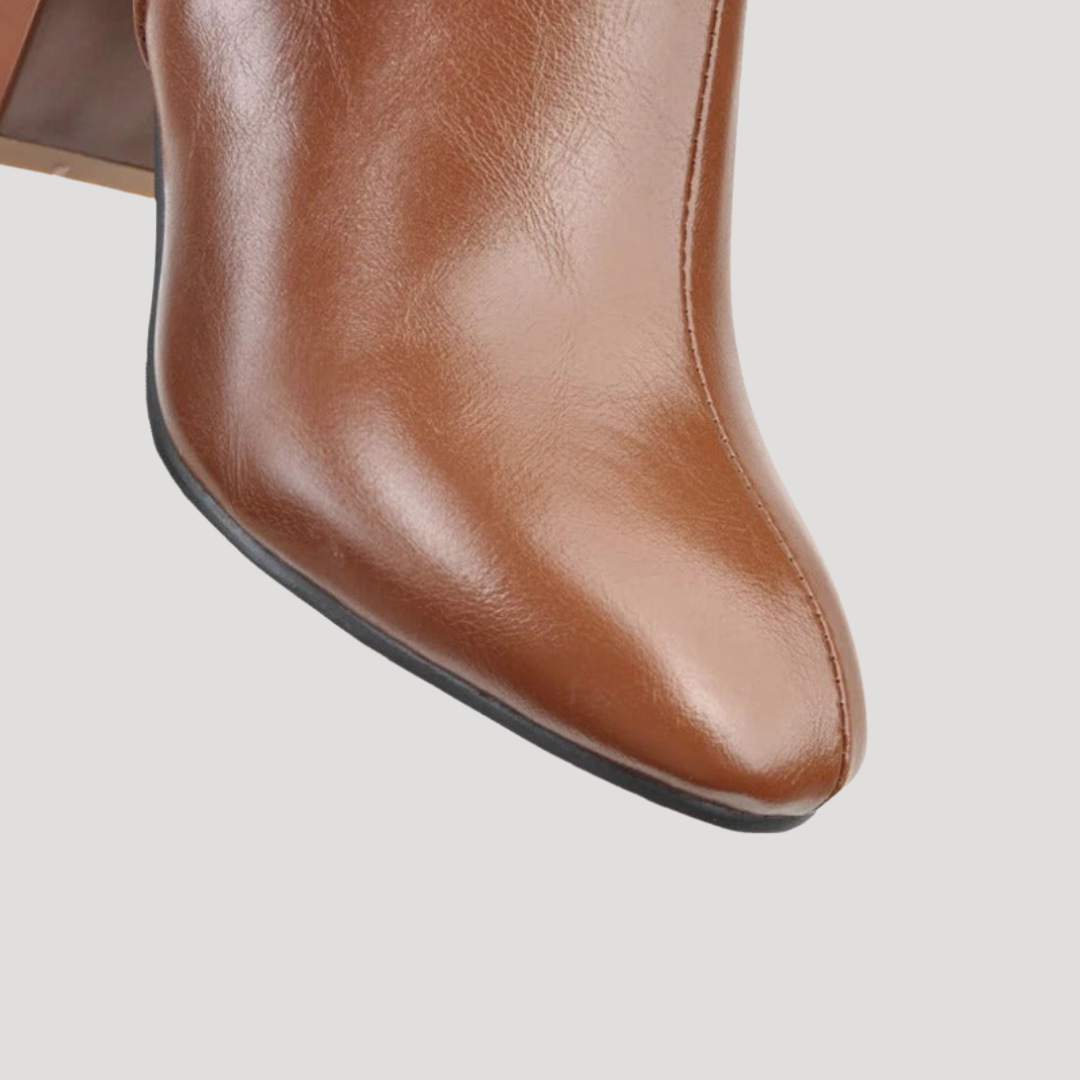 Bottes Hautes Femme à Talon Carré
