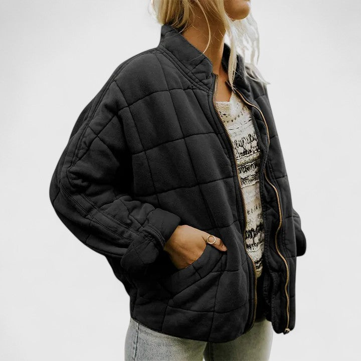 Veste Matelassée Femme Zippée Décontractée